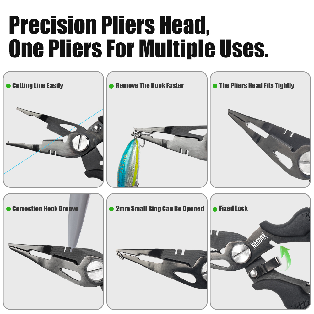 Kingdom Fishing Pliers Multifu - đánh giá và giá Fishing Hook Sharpener