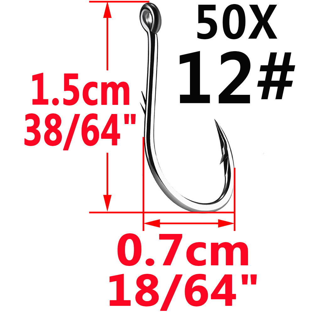 Bộ 50 Iseama Vòng Tròn Cá Chép - đánh giá và giá Fishing Hook Circle