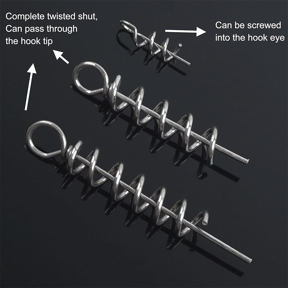 50Pcs Spring Twist Lock Fishin - đánh giá và giá Fishing Hook Stainless Steel