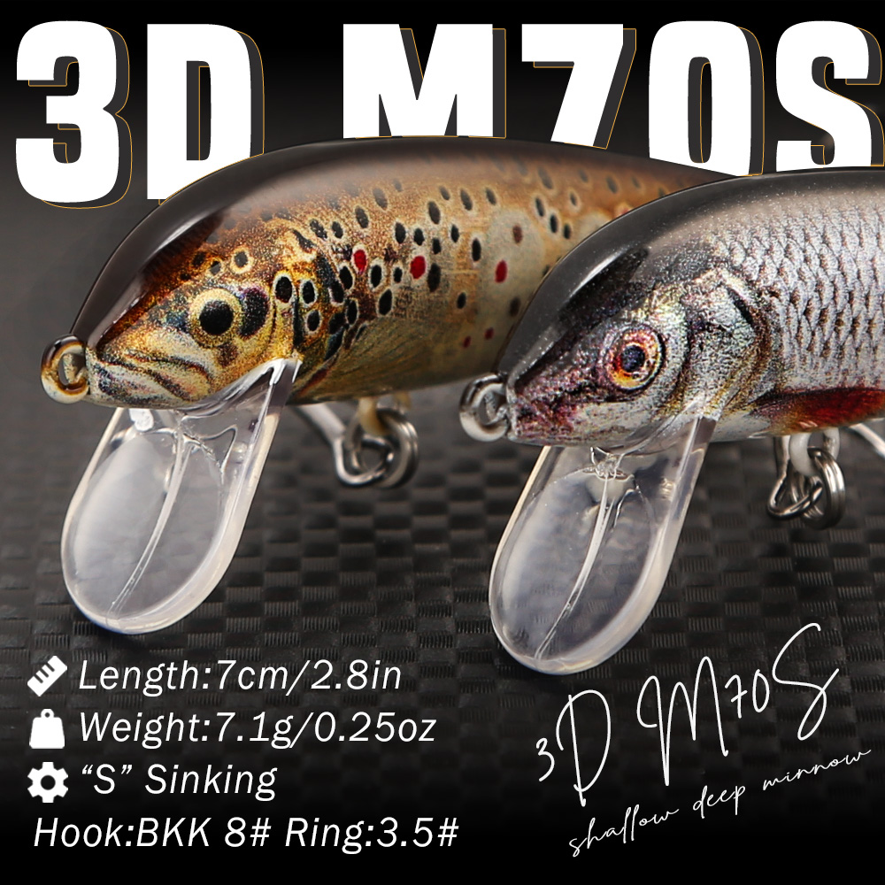 B&U Sinking Minnow Fishing Lur - đánh giá và giá Fishing Hook Treble