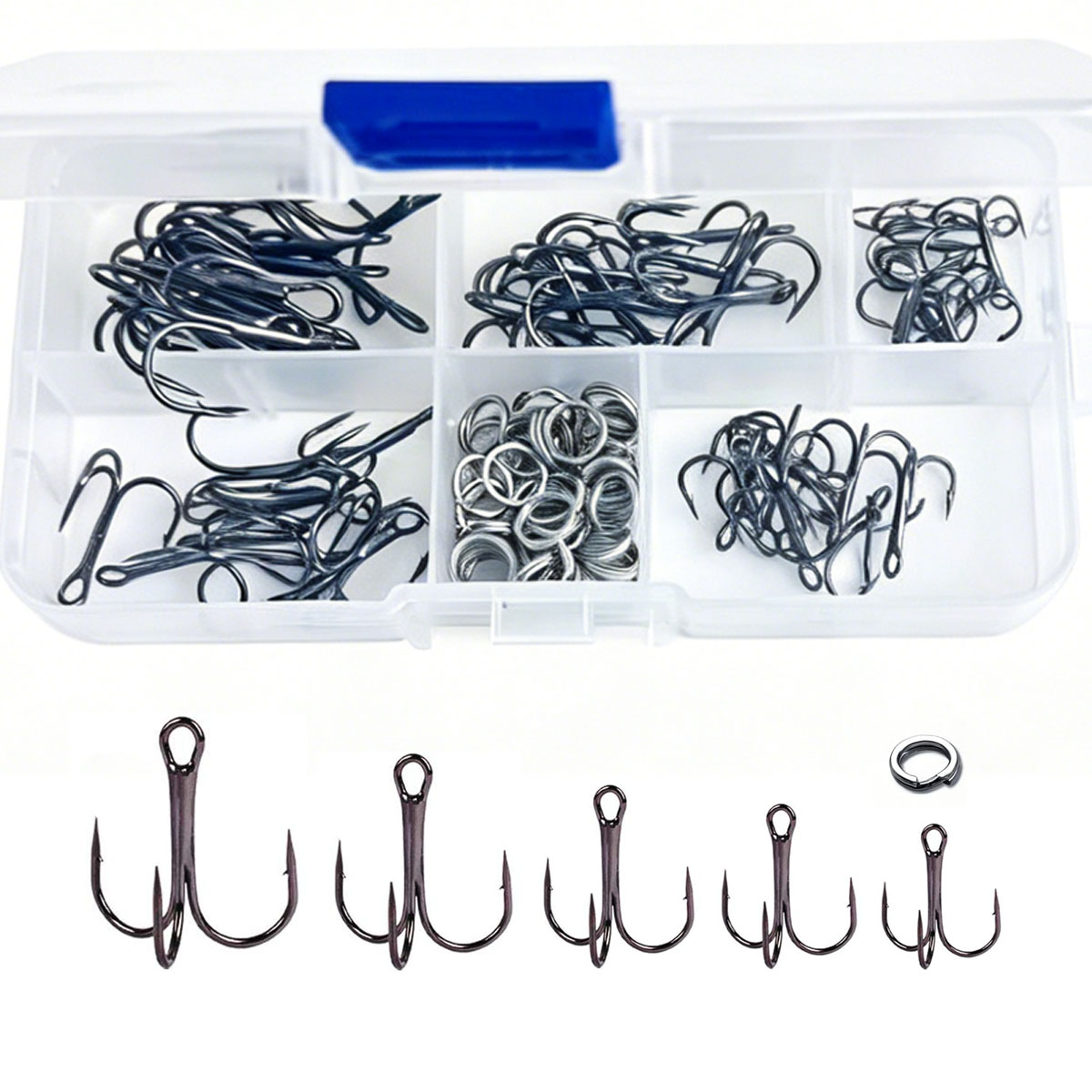 50/100pcs/box Fishing Treble H - đánh giá và giá Fishing Hook Circle