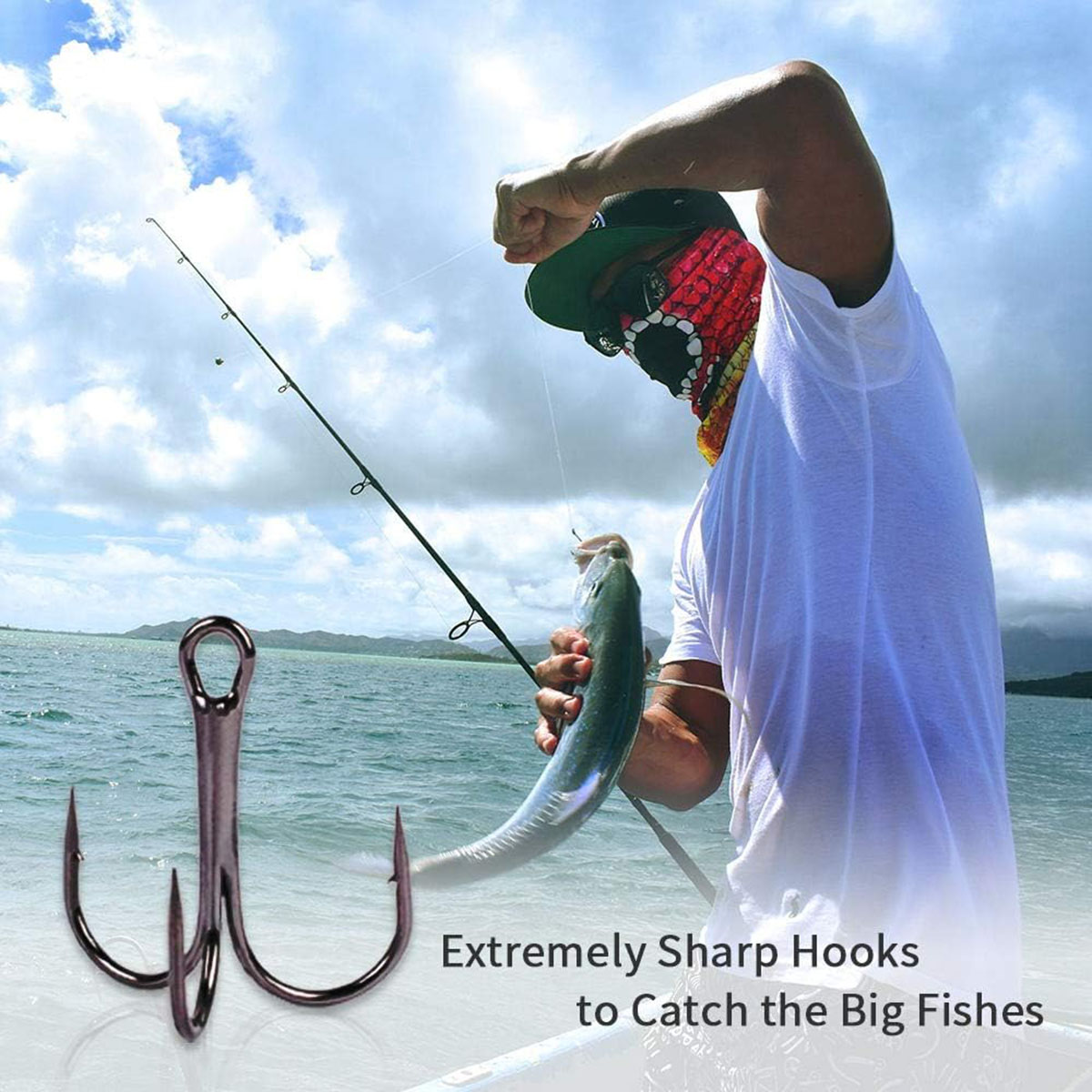 50/100pcs/box Fishing Treble H - đánh giá và giá Fishing Hook Circle
