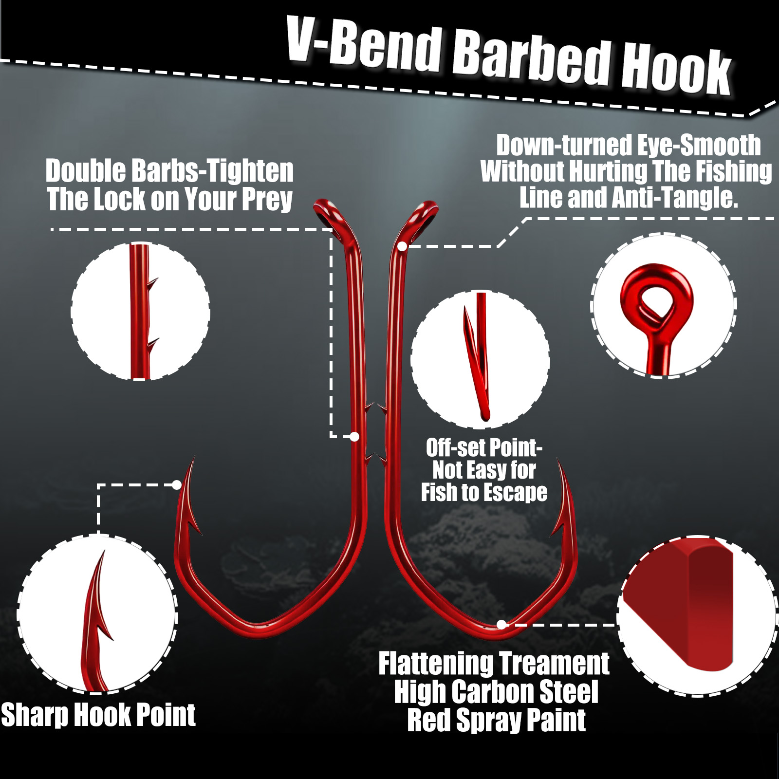 9KM Baitholder Hook 50-100pcs  - đánh giá và giá Fishing Hook Circle